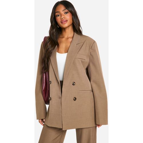 Blazer Croisé Long Coupe Relax - 34 - boohoo - Modalova