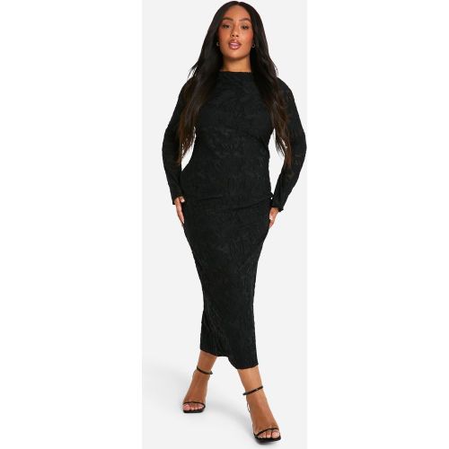 Grande Taille - Robe Mi-Longue Fleurie - 44 - boohoo - Modalova