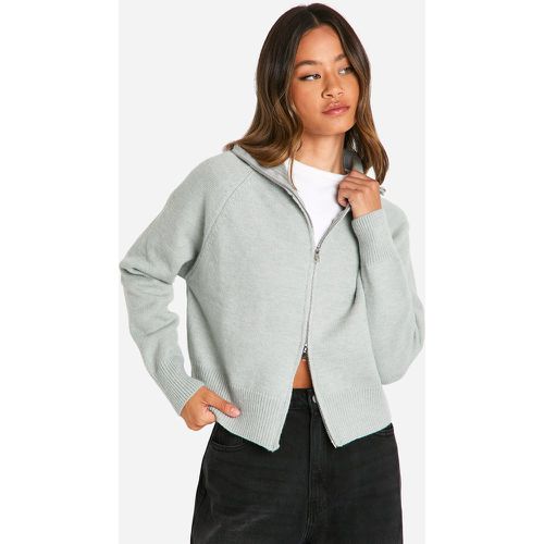 Tall" - Cardigan Zippé À Col Montant - S - boohoo - Modalova