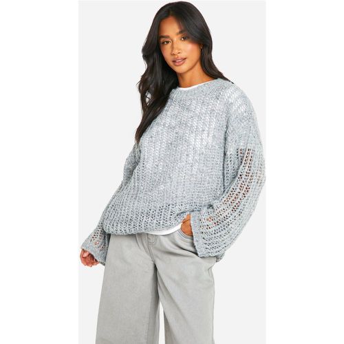 Petite" - Pull Oversize À Boucles - M - boohoo - Modalova