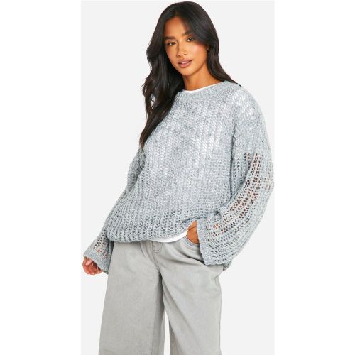 Petite" - Pull Oversize À Boucles - L - boohoo - Modalova