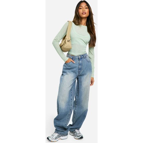 Jean Large Délavé - 36 - boohoo - Modalova