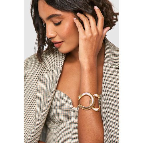 Bracelet Doré Texturé - One Size - boohoo - Modalova