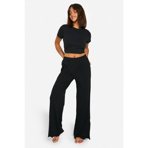 Pantalon Large Côtelé - 38 - boohoo - Modalova