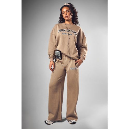 Jogging Droit À Slogan Dsgn Studio - S - boohoo - Modalova