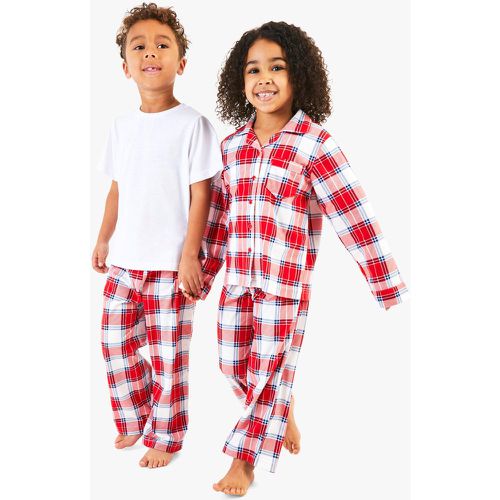 Pyjama Familial À Carreaux - 5-6 Yrs - boohoo - Modalova