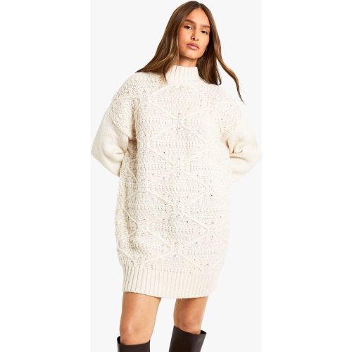 Robe Courte En Maille Torsadée - M - boohoo - Modalova