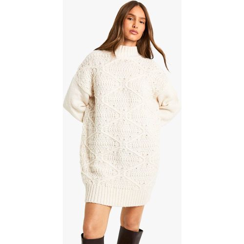 Robe Courte En Maille Torsadée - S - boohoo - Modalova