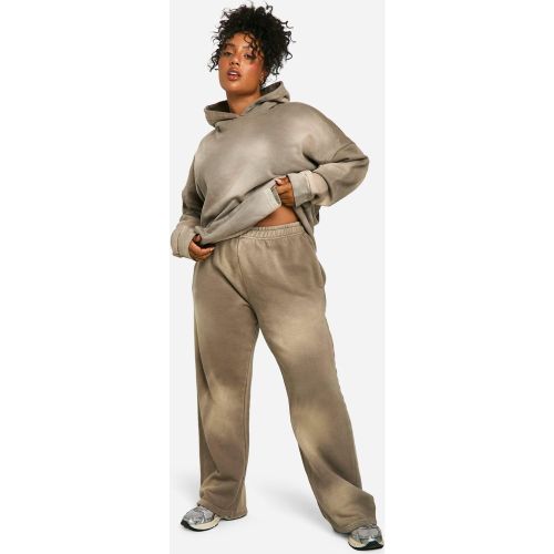 Grande Taille - Jogging Droit Délavé - 44 - boohoo - Modalova