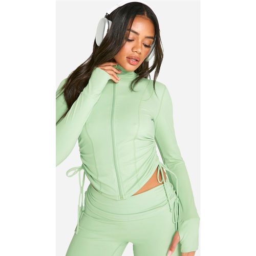 Veste De Sport Sculptante Froncée - S - boohoo - Modalova