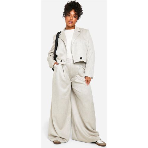 Grande Taille - Pantalon Large À Rayures Fines - 48 - boohoo - Modalova