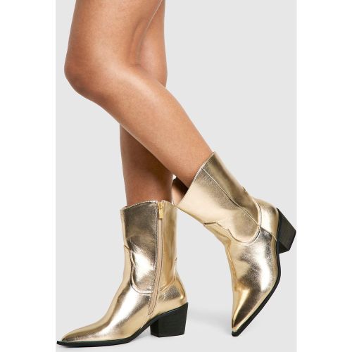Santiags Mé"Tall"isés - Pointure Large - 36 - boohoo - Modalova