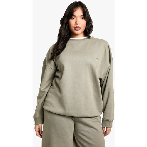 Grande Taille - Sweat Oversize À Broderie Dsgn Studio - 46 - boohoo - Modalova