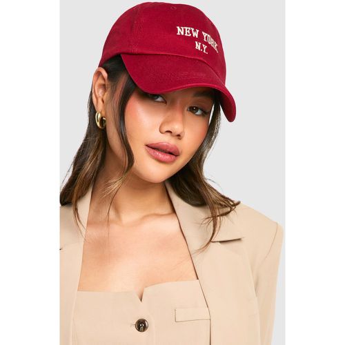 Casquette De Baseball À Broderie New York - One Size - boohoo - Modalova