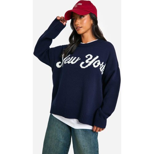 Petite" - Pull Oversize À Col Ras-Du-Cou - S - boohoo - Modalova