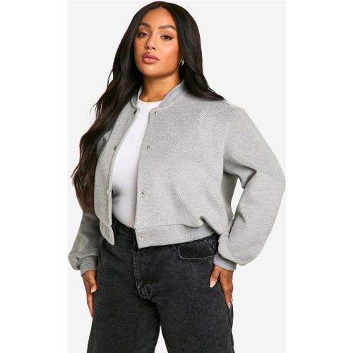 Grande Taille - Bomber En Laine - 44 - boohoo - Modalova