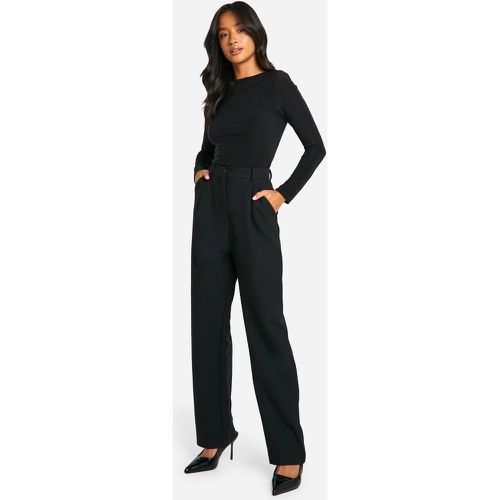 Petite" - Pantalon Droit Habillé - 16/28L - boohoo - Modalova