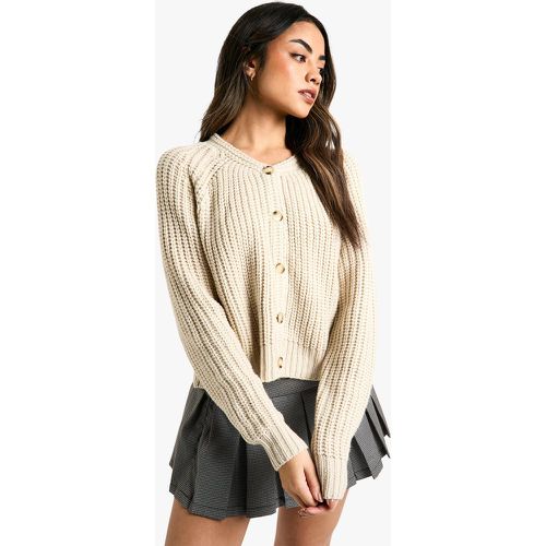 Cardigan Boutonné En Maille - L - boohoo - Modalova