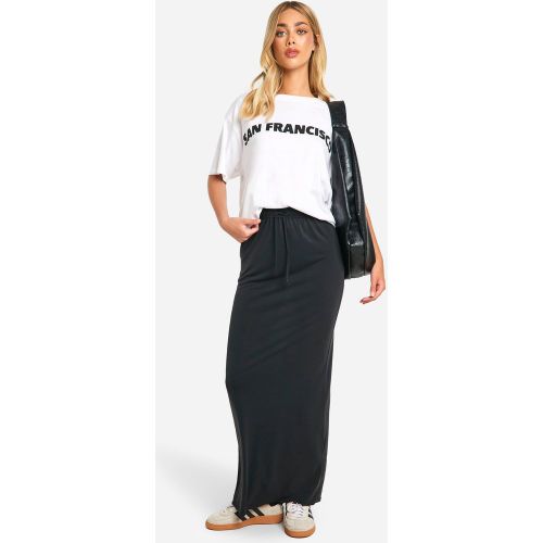 Jupe Longue Froncée En Jersey - 34 - boohoo - Modalova