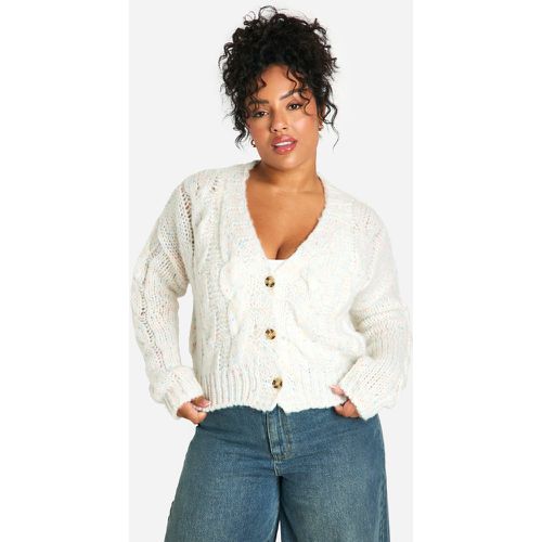 Grande Taille - Cardigan Moucheté - 46 - boohoo - Modalova