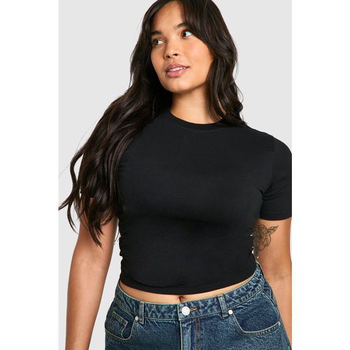 Grande Taille - T-Shirt À Col Ras Du Cou En Coton - 44 - boohoo - Modalova