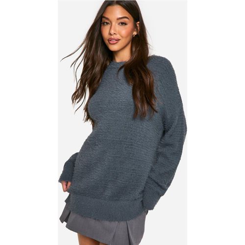 Fluffy Knitted Oversized Jumper - M - boohoo - Modalova