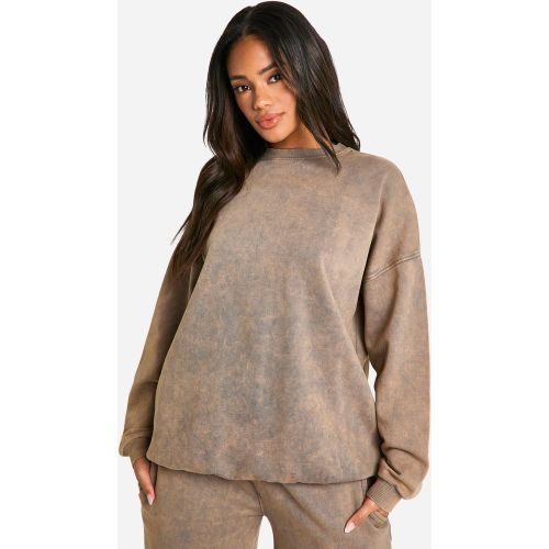Sweat Oversize Délavé - M - boohoo - Modalova