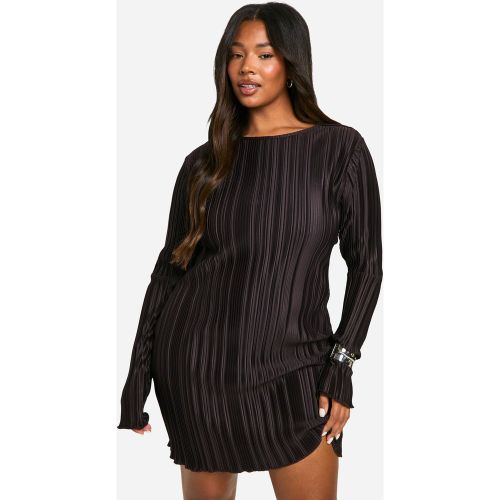 Grande Taille - Robe Plissée À Dos Nu - 44 - boohoo - Modalova