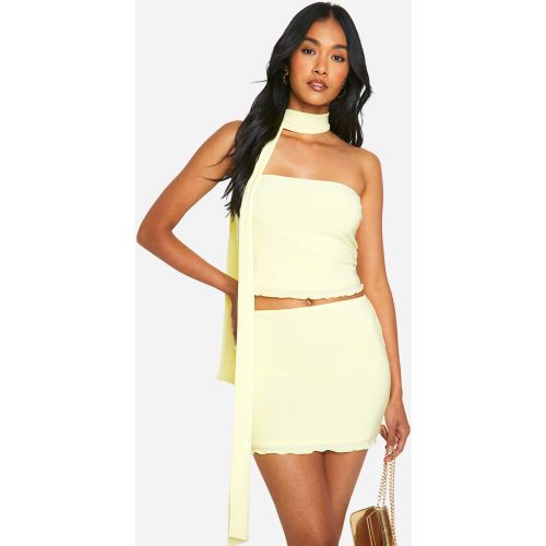 Top Bandeau Avec Foulard - 38 - boohoo - Modalova