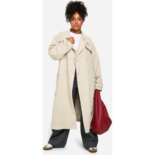 Grande Taille - Trench À Ceinture - 46 - boohoo - Modalova