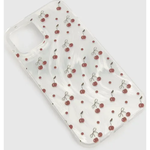 Coque De Téléphone Perlée À Imprimé Cerise - Iphone 11 - boohoo - Modalova