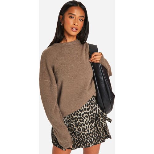 Petite" - Pull Long À Col Ras-Du-Cou - S - boohoo - Modalova