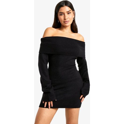 Tall" - Robe Pull Côtelée À Col Bateau - S - boohoo - Modalova