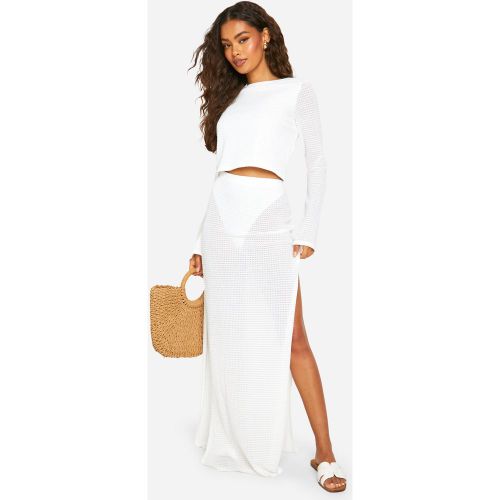 Jupe Longue En Maille - 34 - boohoo - Modalova