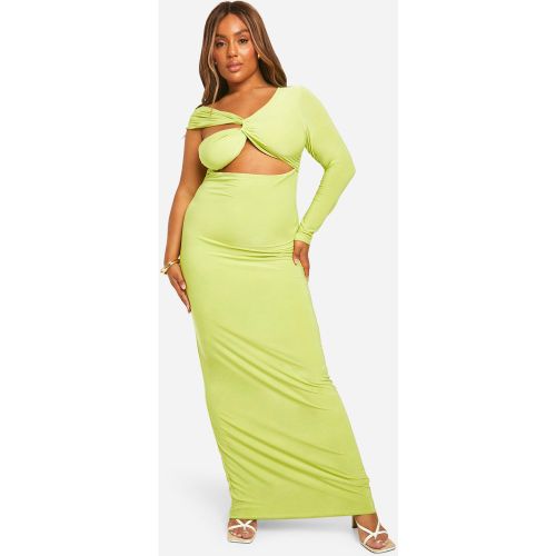 Grande Taille - Robe Longue À Découpe Et Manche Unique - 44 - boohoo - Modalova