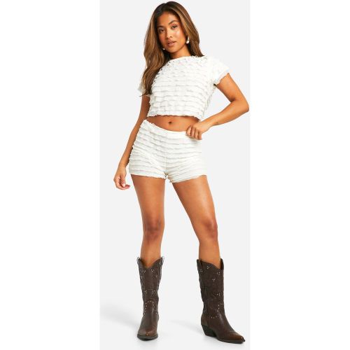 Petite" - Ensemble Volanté Avec Short - 34 - boohoo - Modalova