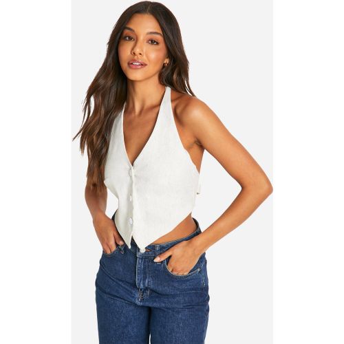 Gilet Boutonné Sans Manches - 34 - boohoo - Modalova