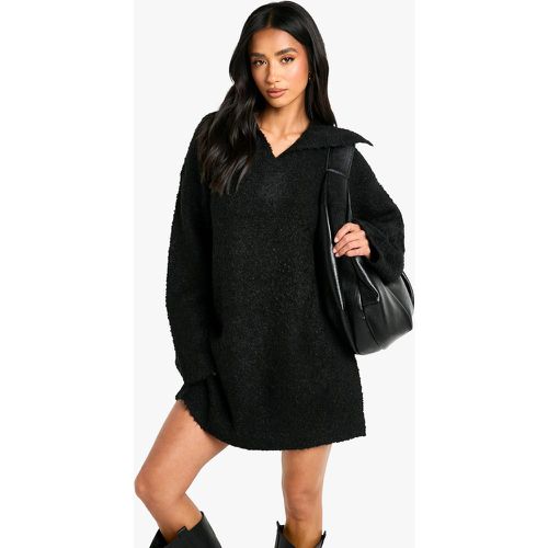 Petite" - Robe Courte Oversize En Polaire - S - boohoo - Modalova