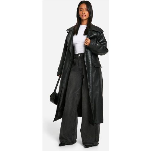 Petite" - Trench Croco - 34 - boohoo - Modalova
