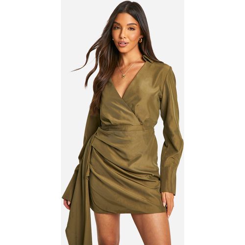 Boohoo robe chemise best sale