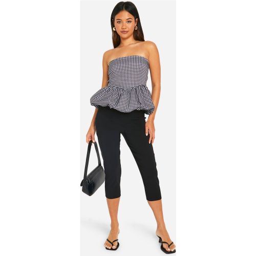 Top Bouffant À Imprimé Vichy - 34 - boohoo - Modalova