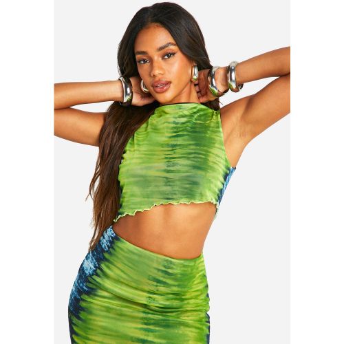 Top Asymétrique Imprimé À Découpe - 34 - boohoo - Modalova