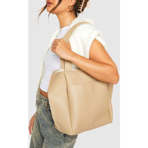 Tote Bag En Synthétique Texturé - One Size - boohoo - Modalova