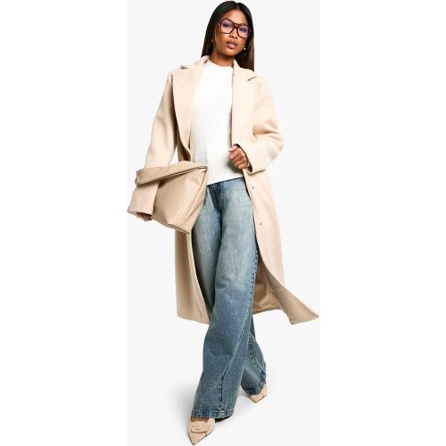 Manteau Cintré Effet Laine - 36 - boohoo - Modalova