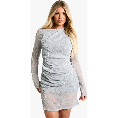 Robe Longue Côtelée À Col Bateau - 42 - boohoo - Modalova