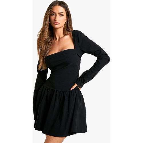 Robe Patineuse À Manches Longues - 40 - boohoo - Modalova