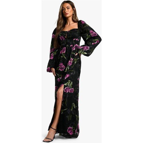 Robe Champêtre Longue Fleurie - 36 - boohoo - Modalova