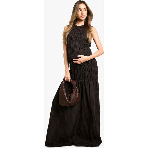 Maternité - Robe De Grossesse Mi-Longue Froncée - 38 - boohoo - Modalova
