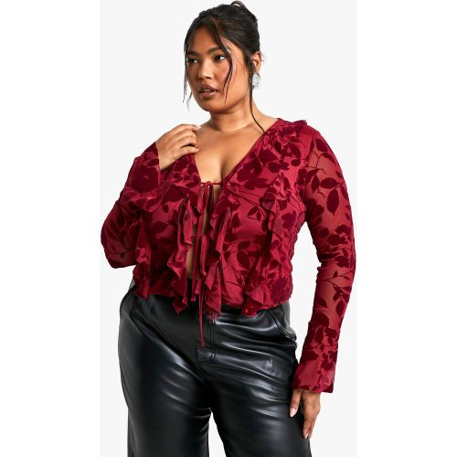 Grande Taille - Blouse Nouée - 56 - boohoo - Modalova