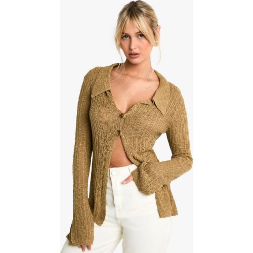 Cardigan Texturé - L - boohoo - Modalova